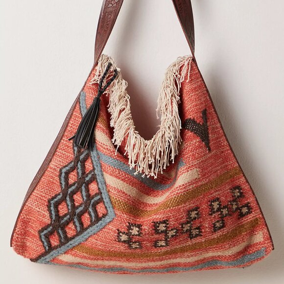 Whimsy Rug Slouchy Tote - Picture 4 of 5